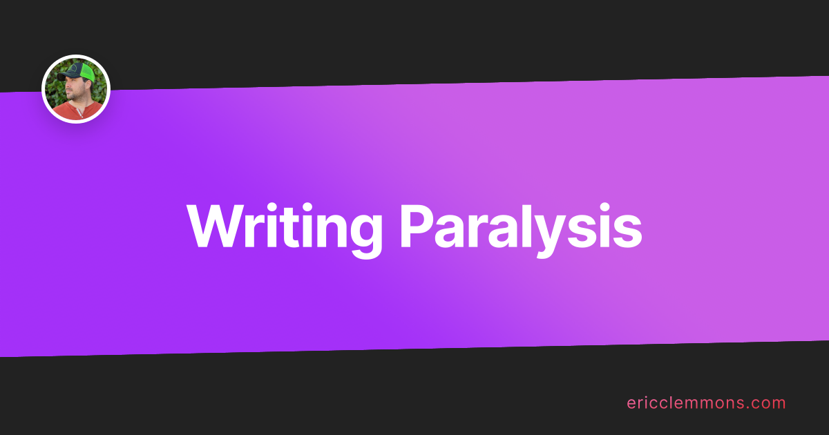 phd writing paralysis